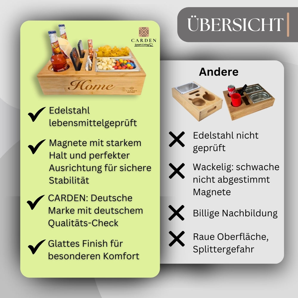 CARDEN Snackbar - Dein Sofa Sidekick -