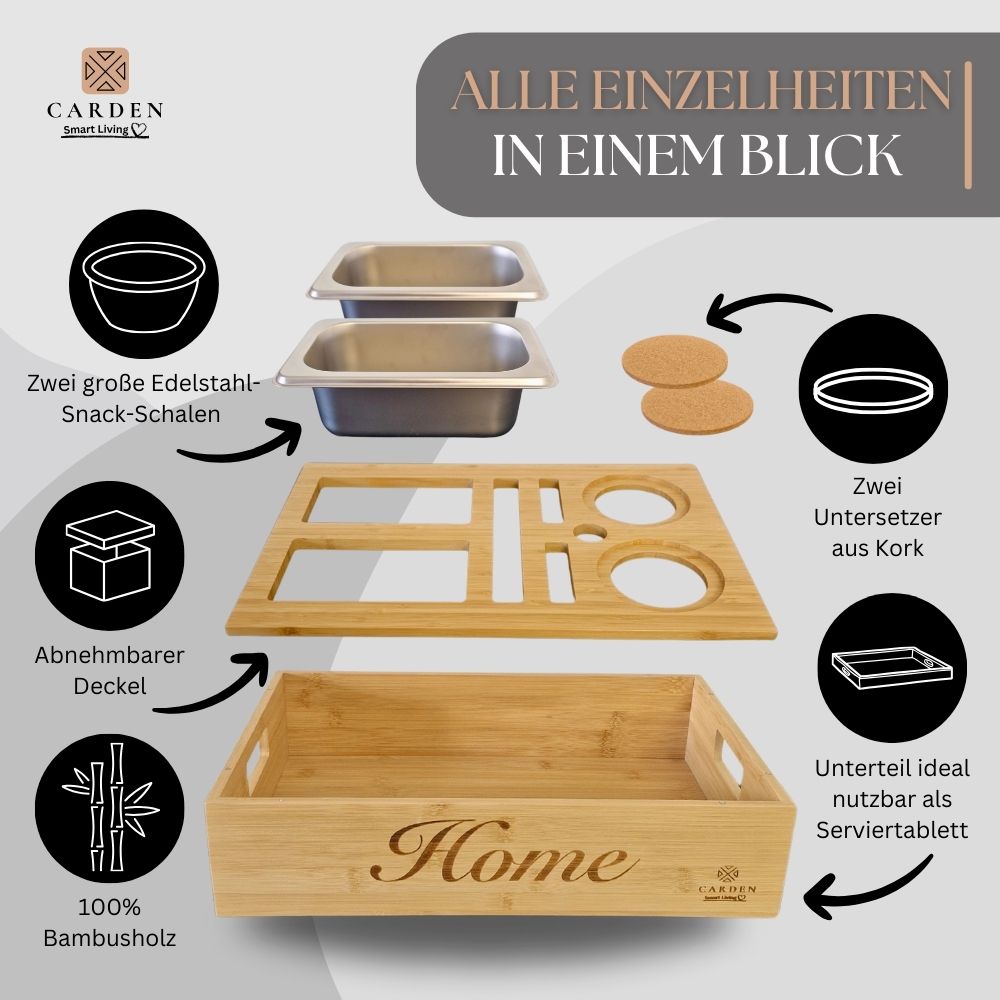 CARDEN Snackbar - Dein Sofa Sidekick -
